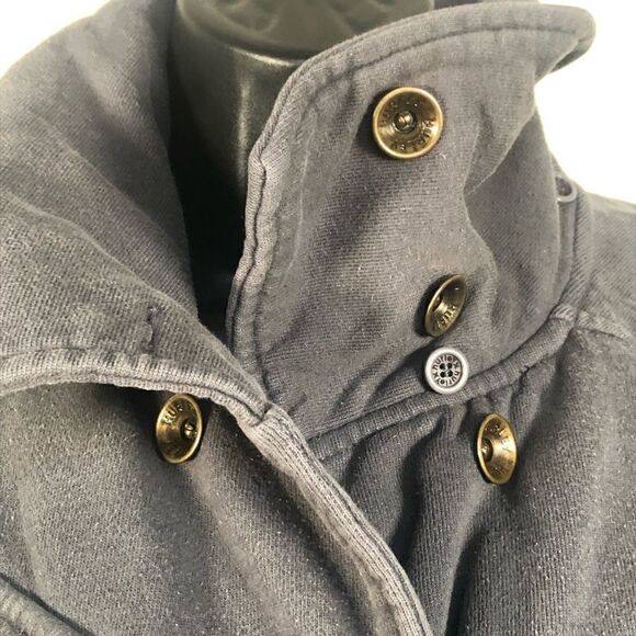 Hurley Sweatshirt Shacket Size Small, Dusty Blue Gray - Picture 4 of 11